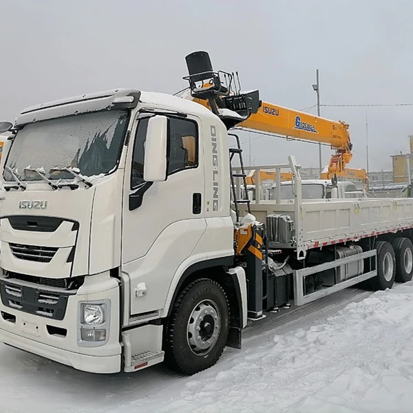 Бортовой грузовик с КМУ на 12 тонн на шасси ISUZU GIGA 6×4