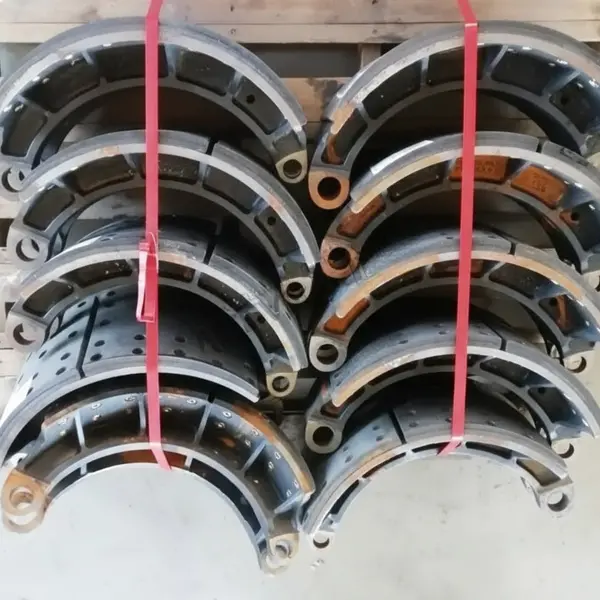 Колодка тормозная передней оси (в сборе с накладками) LGMG CMT96 (3501391KP001, 3501375KP001)