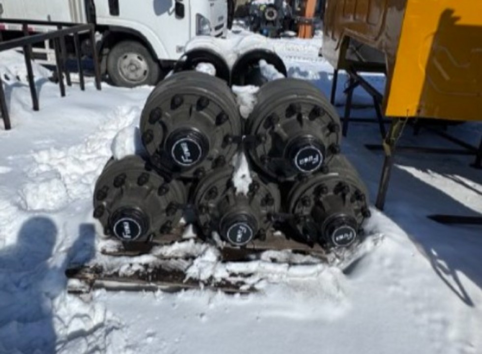 Ось прицепа HUA FUWA 16 т. (F2462BII)