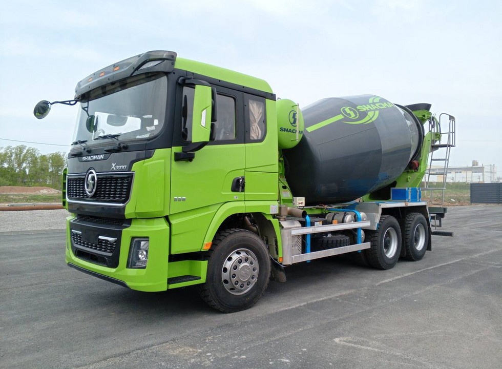 Автобетоносмеситель Shacman SX5258GJB6R384, кабина X3000