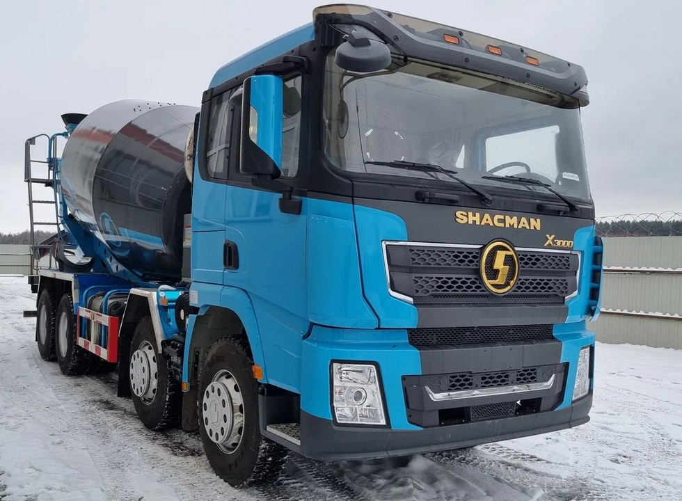 Автобетоносмеситель Shacman SX5318GJB6T326, кабина X3000