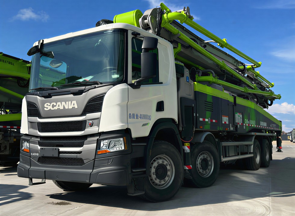 Автобетононасос ZOOMLION 57 на шасси Scania (8х4)